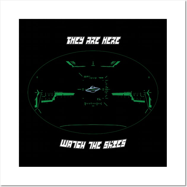 UFO Sightings Military Navy Pilot Wall Art by Prolifictees